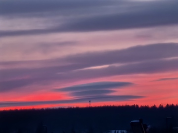 漠河的彩色天空