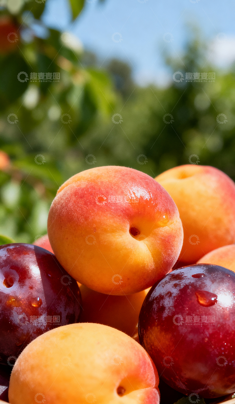 源文件下载【趣麦麦图】西梅杏子黄1