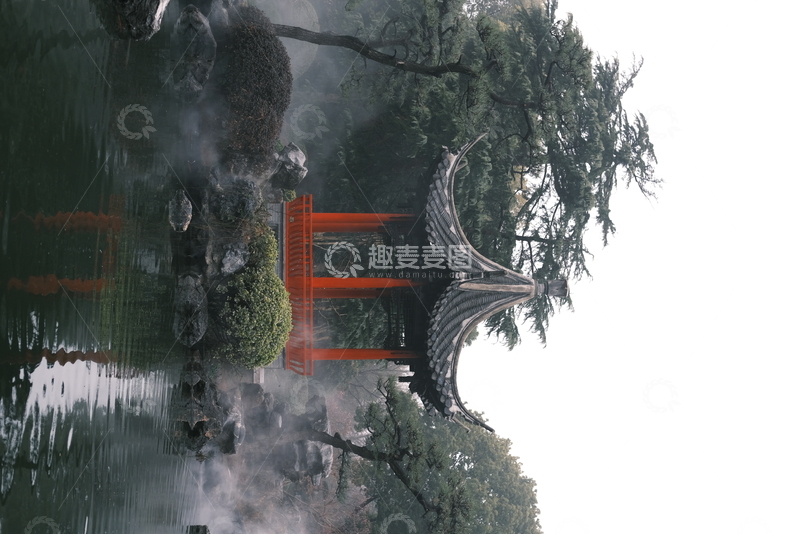 高清大图下载【趣麦麦图】-扬州迎宾馆里的小亭子
