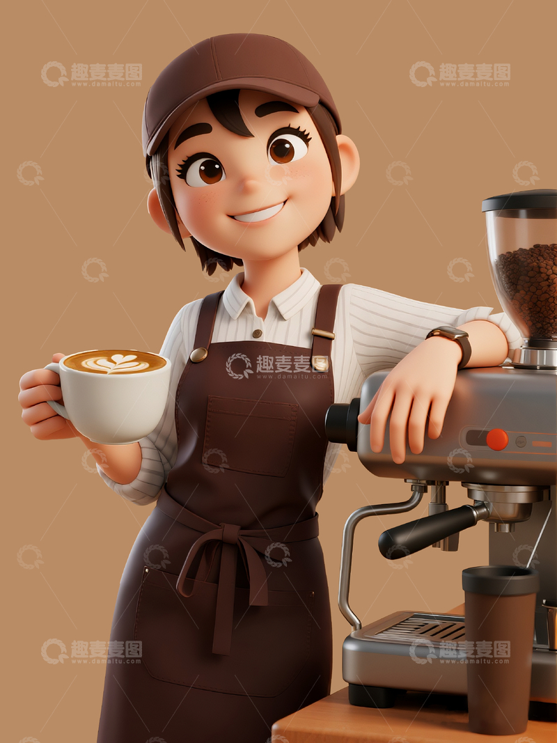 源文件下载【趣麦麦图】3d咖啡师2