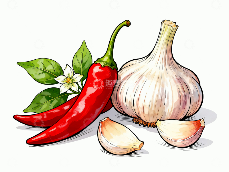 源文件下载【趣麦麦图】香料手绘插画2