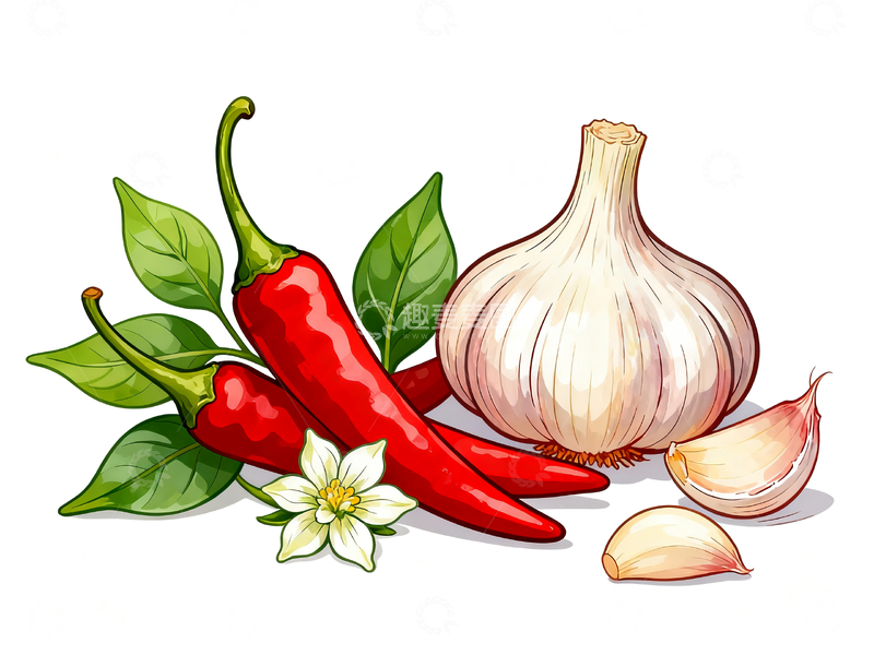 源文件下载【趣麦麦图】香料手绘插画4