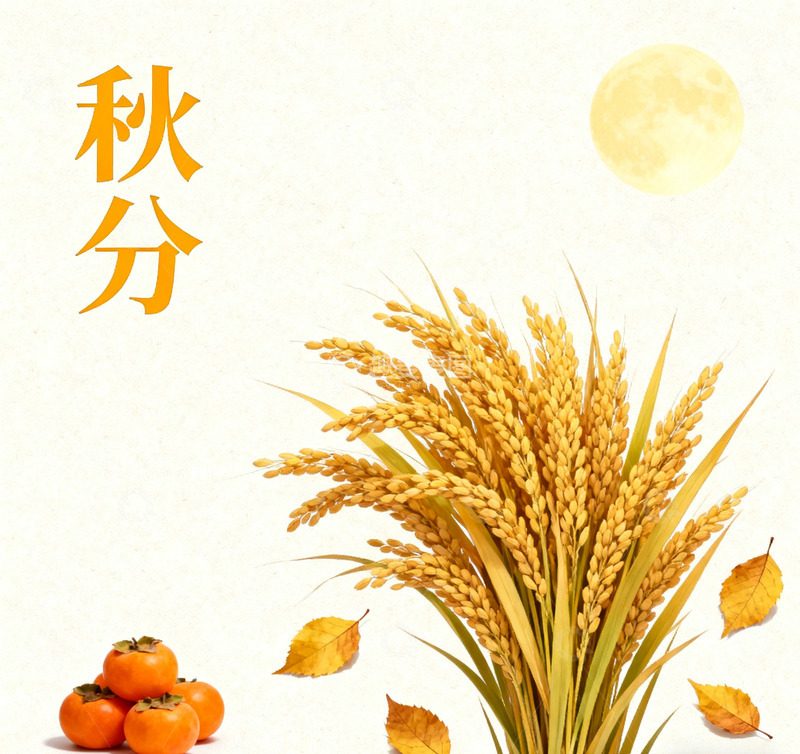 高清大图下载【趣麦麦图】24节气之：秋分&mdash;秋收冬藏3