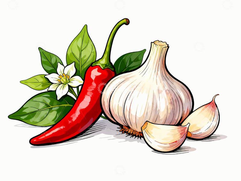 源文件下载【趣麦麦图】香料手绘插画1