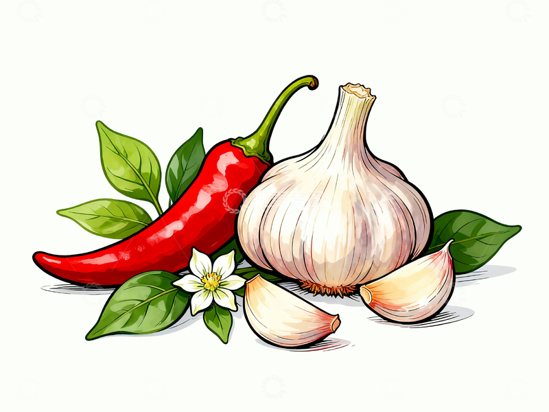 源文件下载【趣麦麦图】香料手绘插画3