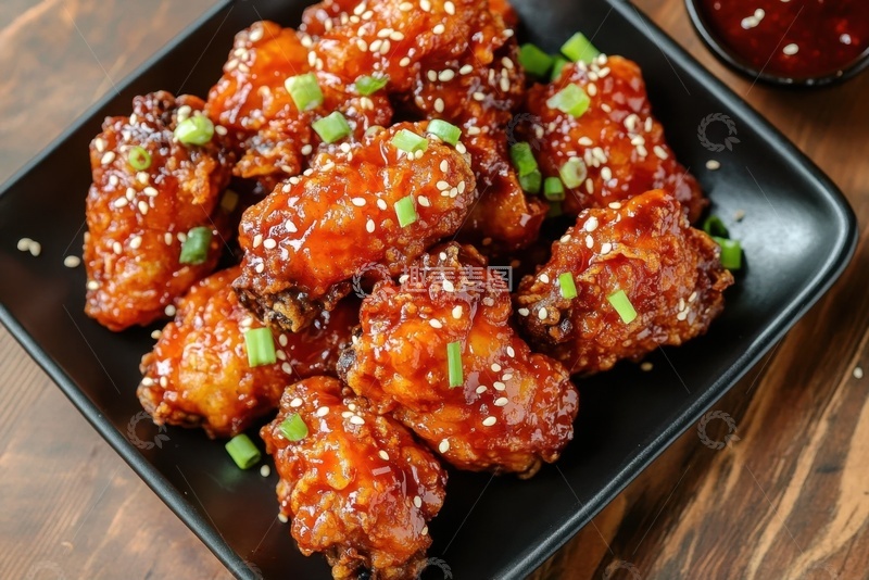高清大图下载【趣麦麦图】一盘韩式炸鸡