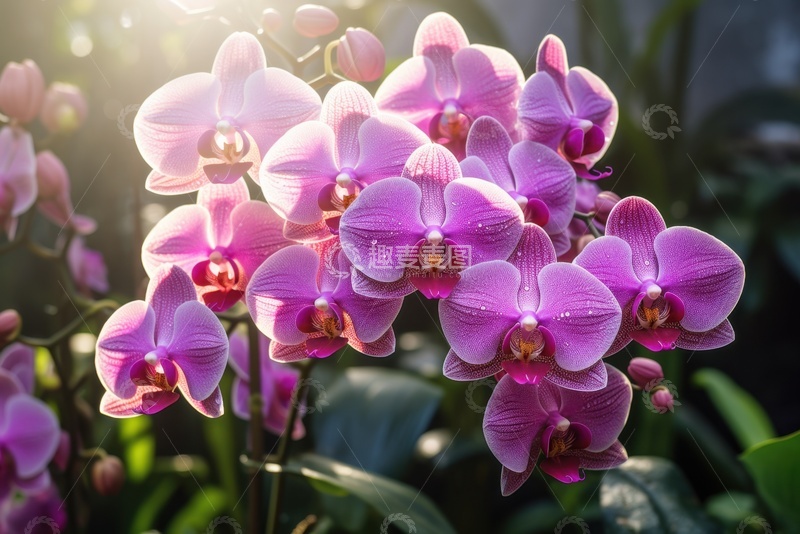 高清大图下载【趣麦麦图】盛开的蝴蝶兰自然美景