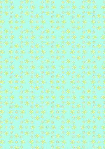 蓝绿色渐变几何花卉图案