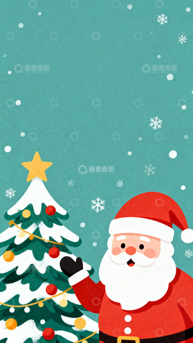 高清大图下载【趣麦麦图】新年海报大红传统底图14