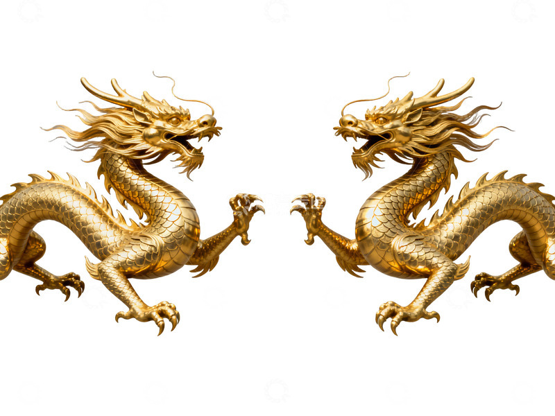 高清大图下载【趣麦麦图】-3D金龙素材