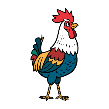 一只漂亮大公鸡