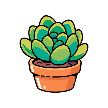 多肉植物简笔画2