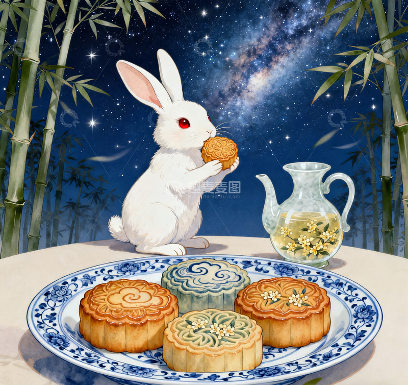 高清大图下载【趣麦麦图】传统节日&mdash;中秋