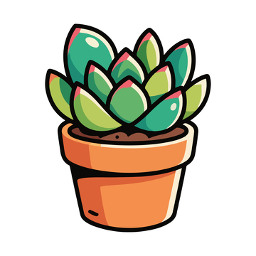 多肉植物简笔画1