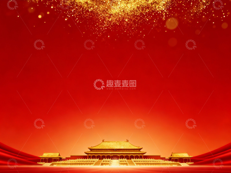 高清大图下载【趣麦麦图】大气高端喜庆红色背景