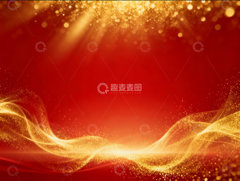 高清大图下载【趣麦麦图】大气喜庆红色背景