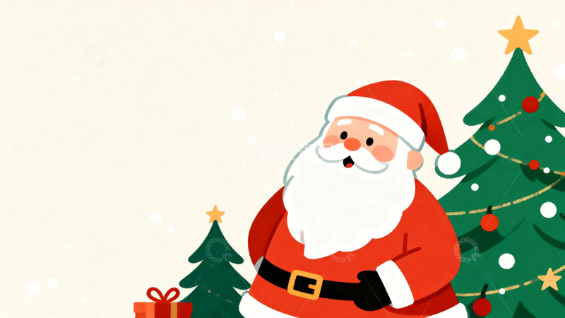 高清大图下载【趣麦麦图】圣诞节卡通插画1