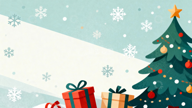 高清大图下载【趣麦麦图】圣诞节卡通插画18