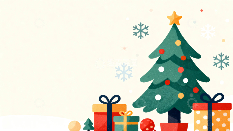 高清大图下载【趣麦麦图】圣诞节卡通插画16