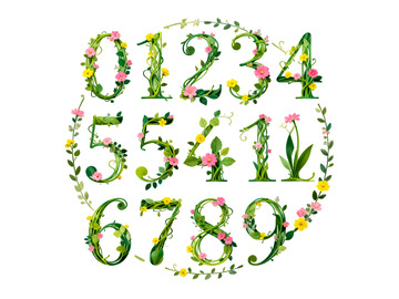 绿色植物美化的数字