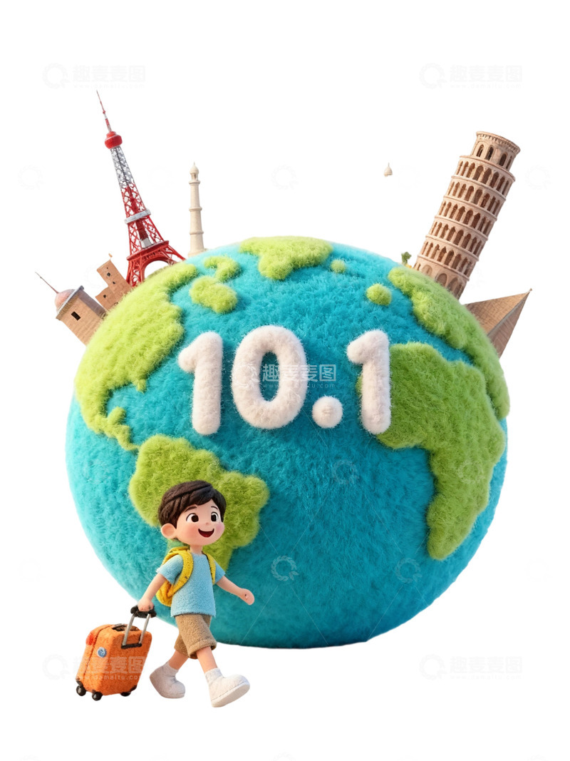 高清大图下载【趣麦麦图】世界旅游插画54