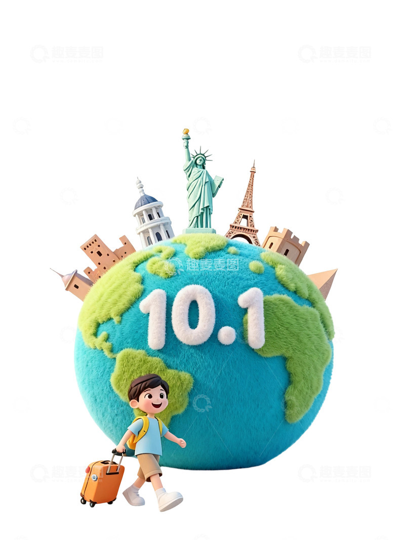 高清大图下载【趣麦麦图】世界旅游插画56
