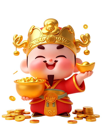 财神主题插画09