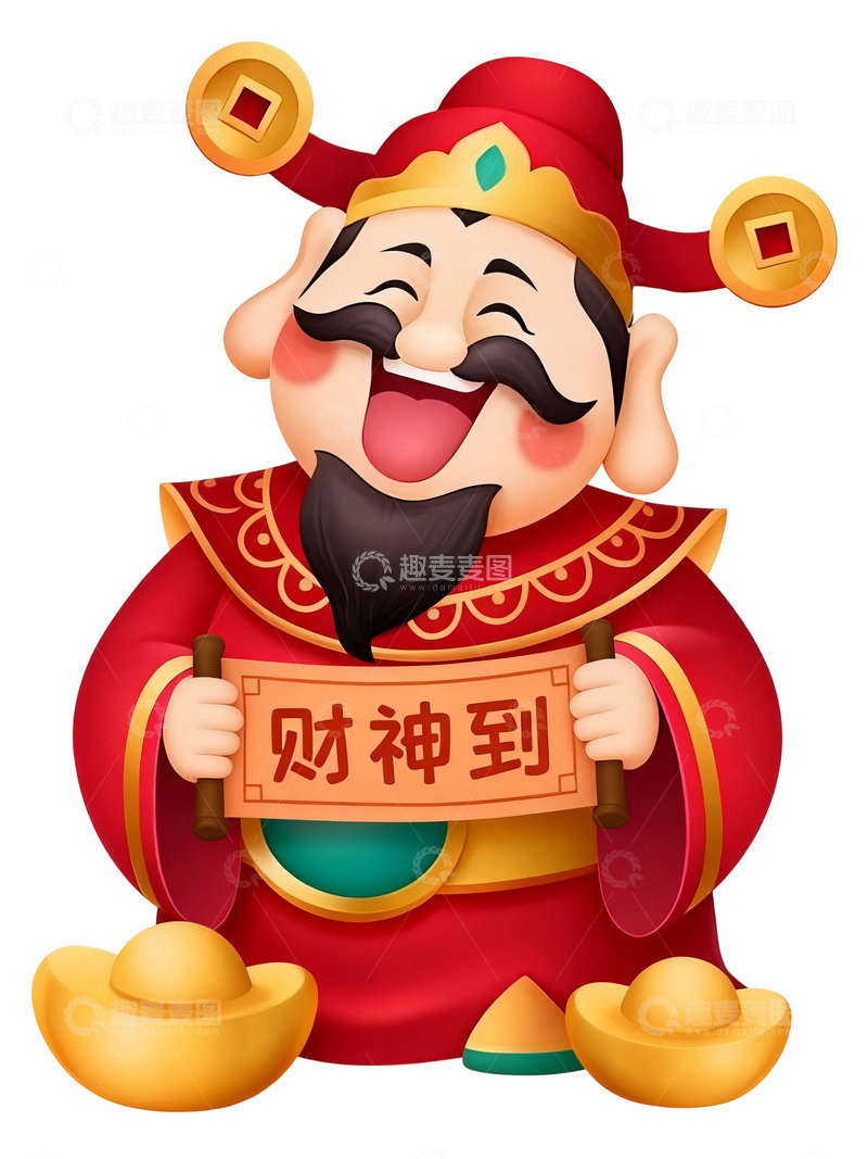 财神主题插画05