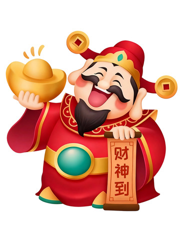 财神主题插画07