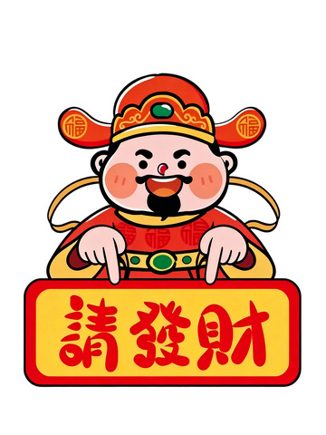 财神主题插画20