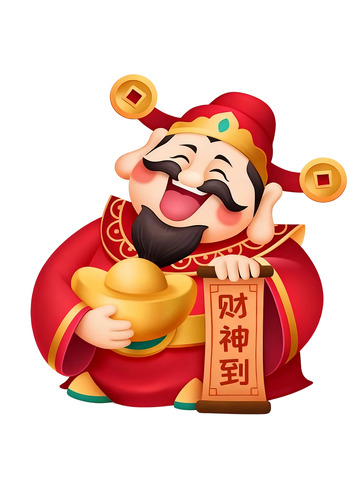 财神主题插画06