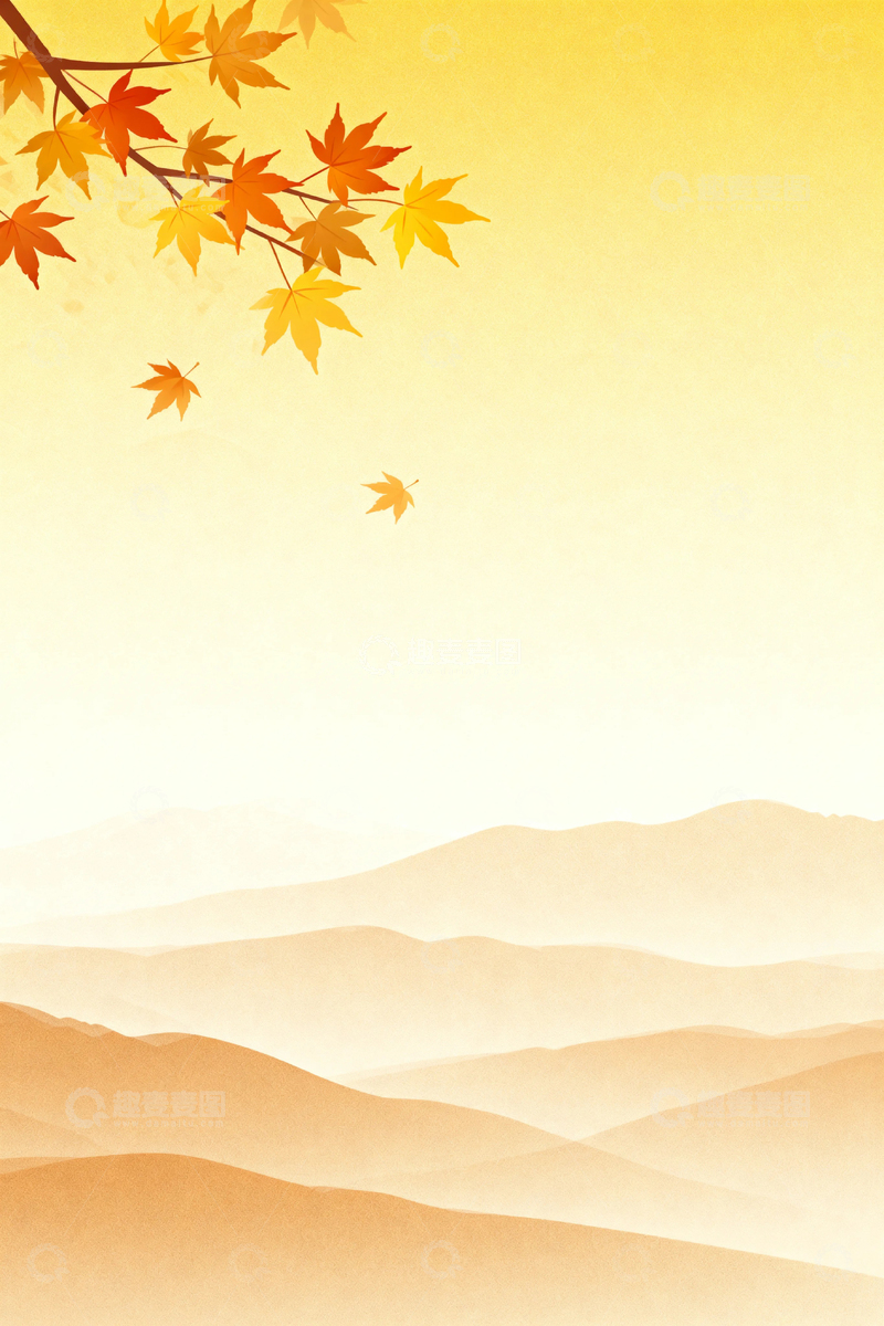 高清大图下载【趣麦麦图】秋分立秋唯美背景10