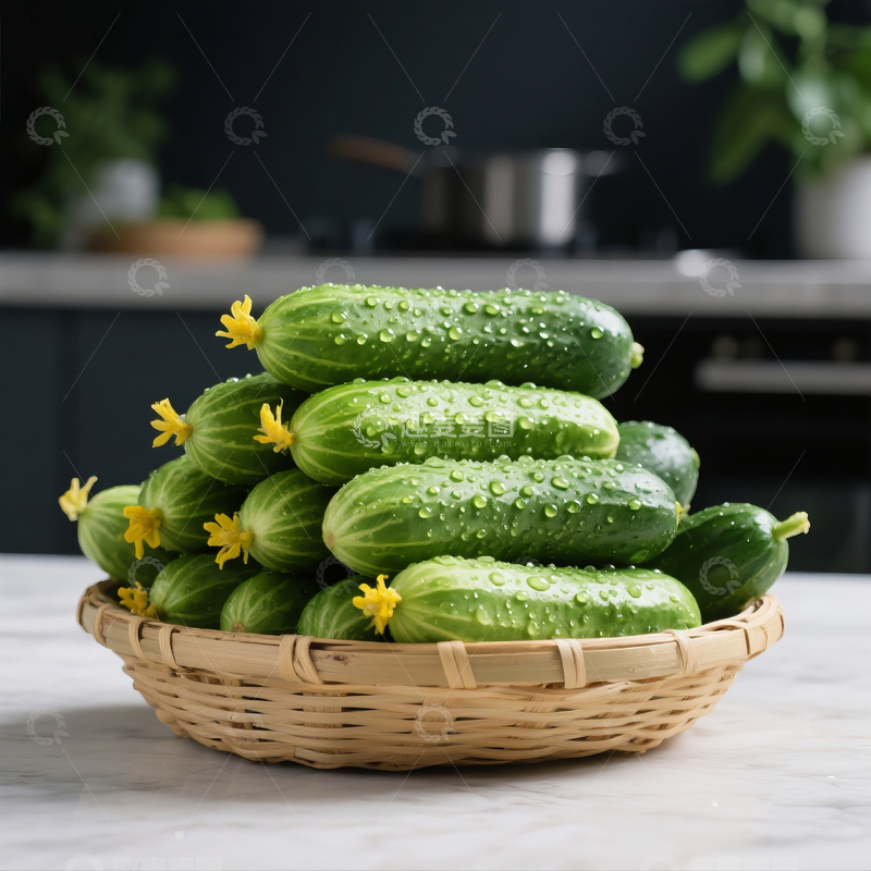 源文件下载【趣麦麦图】新鲜黄瓜摄影3