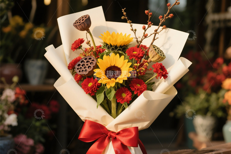 高清大图下载【趣麦麦图】季节花卉植物花束