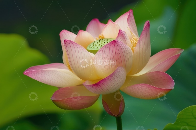 高清大图下载【趣麦麦图】开花的千瓣荷花花卉