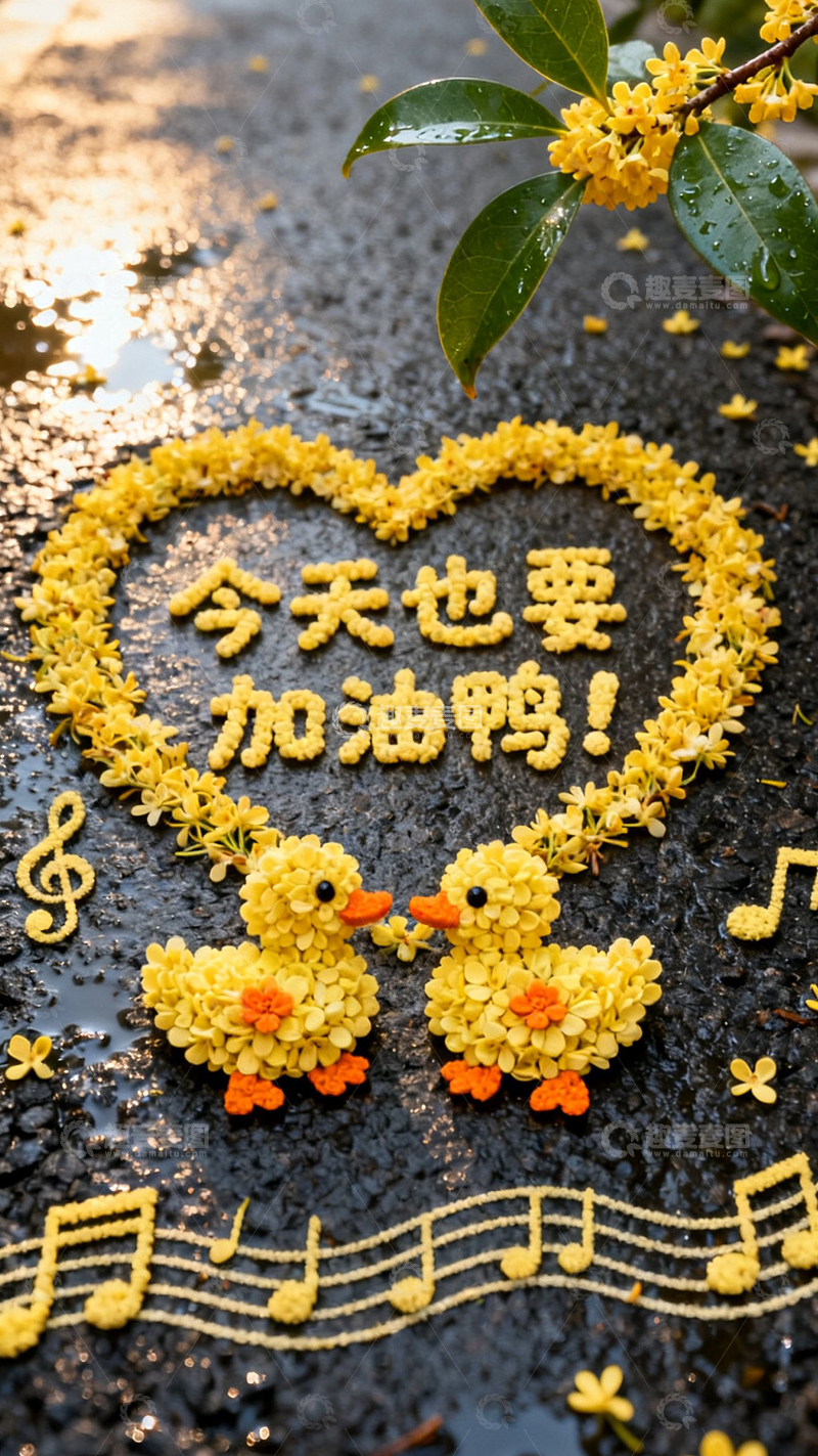 高清大图下载【趣麦麦图】桂花 今天也要加油呀