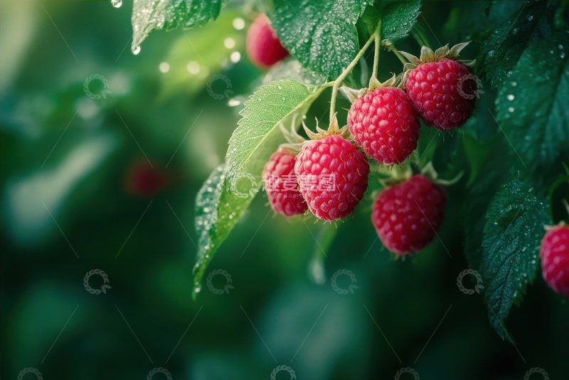 高清大图下载【趣麦麦图】生长的新鲜草莓