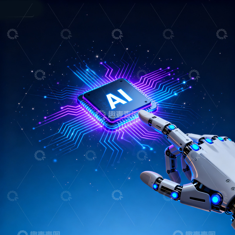 高清大图下载【趣麦麦图】AI人工智能点亮生活