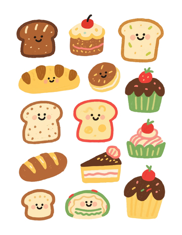 可爱的烘焙面包1