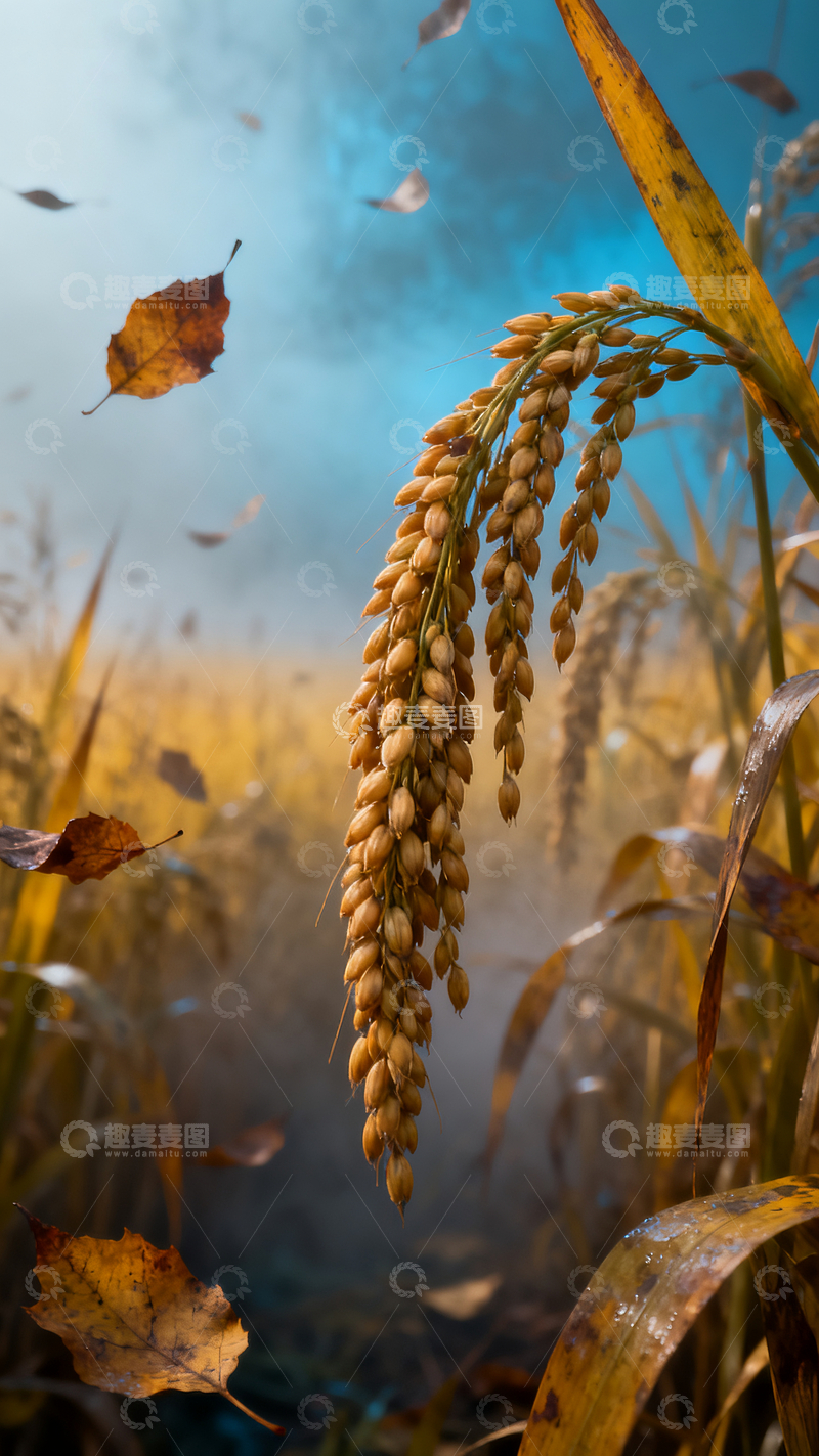 源文件下载【趣麦麦图】秋天麦田场景3