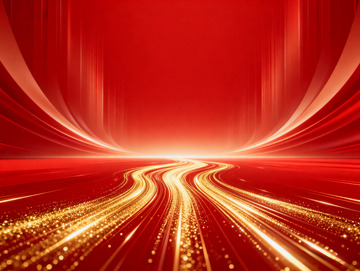 红色会议活动背景2