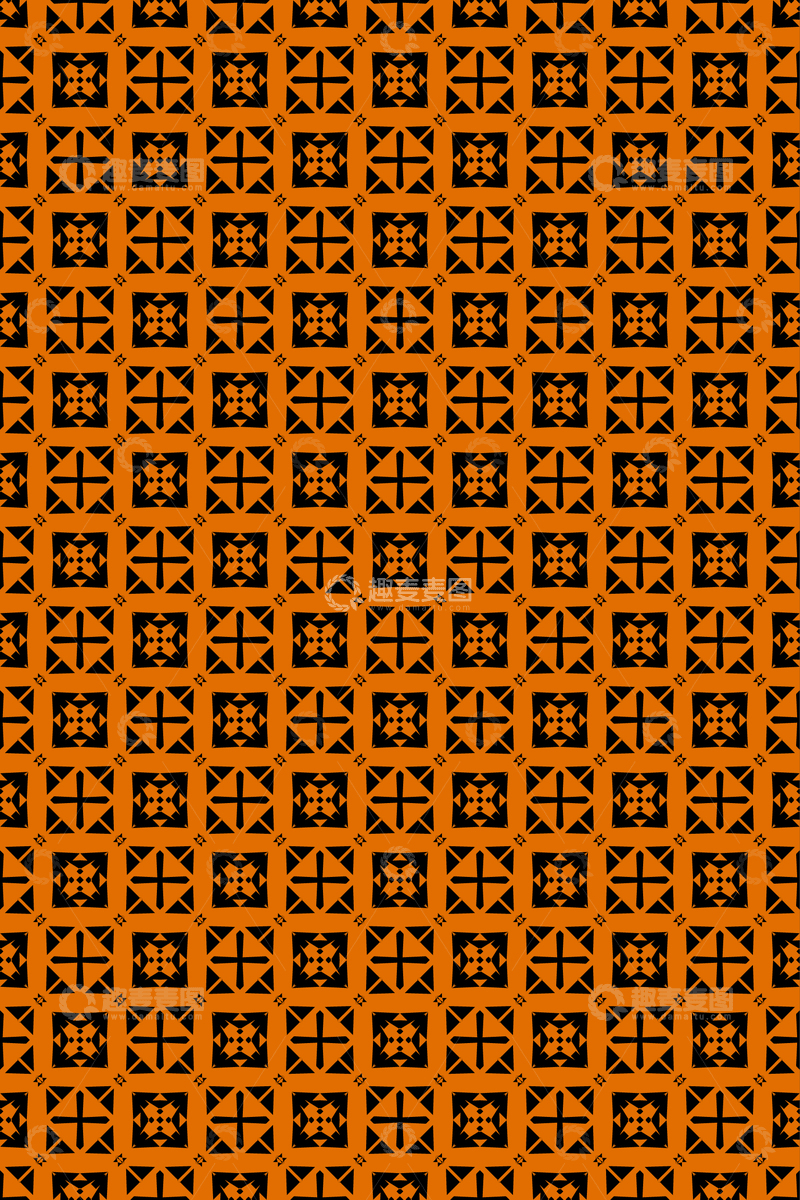 源文件下载【趣麦麦图】大牌风无缝复古花纹设计