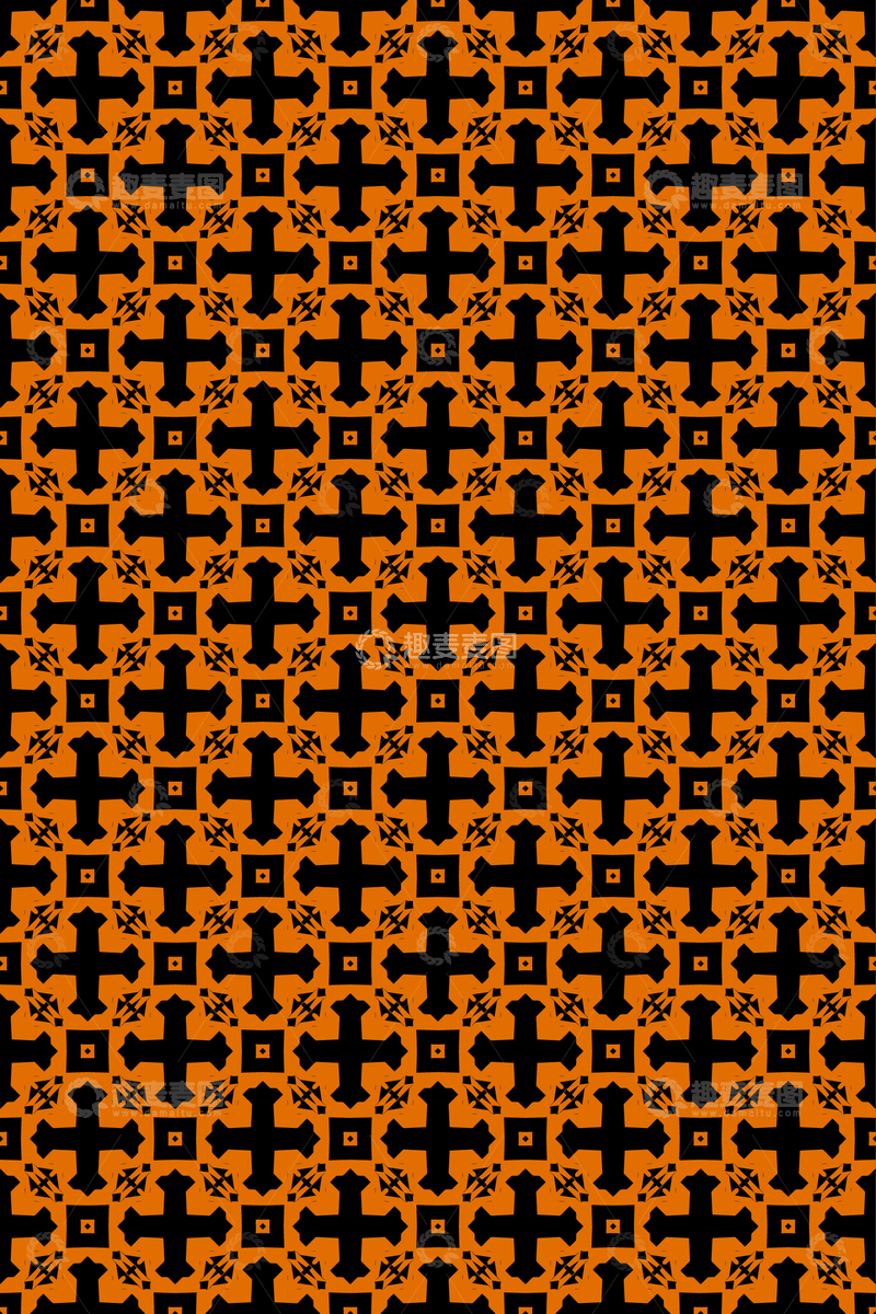 源文件下载【趣麦麦图】大牌风无缝复古花纹设计