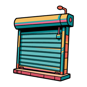 一扇商铺用卷闸门