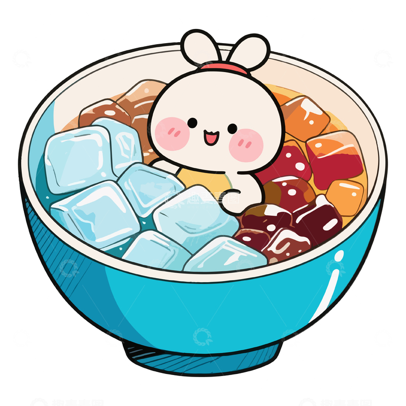 可爱卡通冰粉拟人2