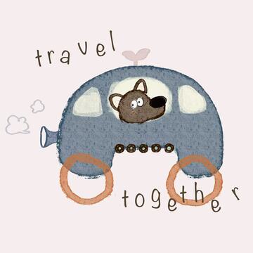 童趣可爱小汽车