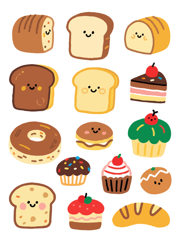 可爱的烘焙面包2