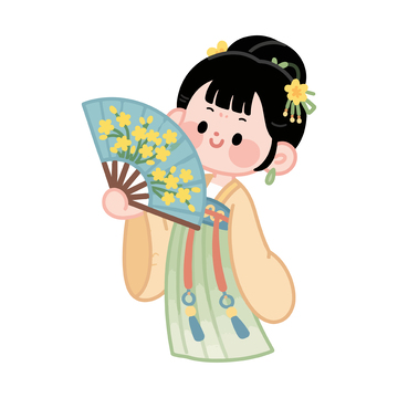 古装可爱女孩桂花