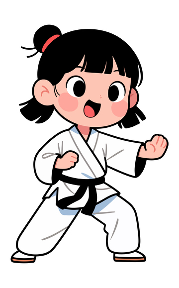 打跆拳道女孩