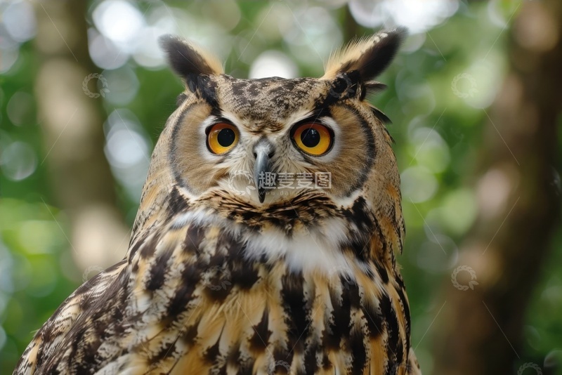 高清大图下载【趣麦麦图】猫头鹰特写摄影